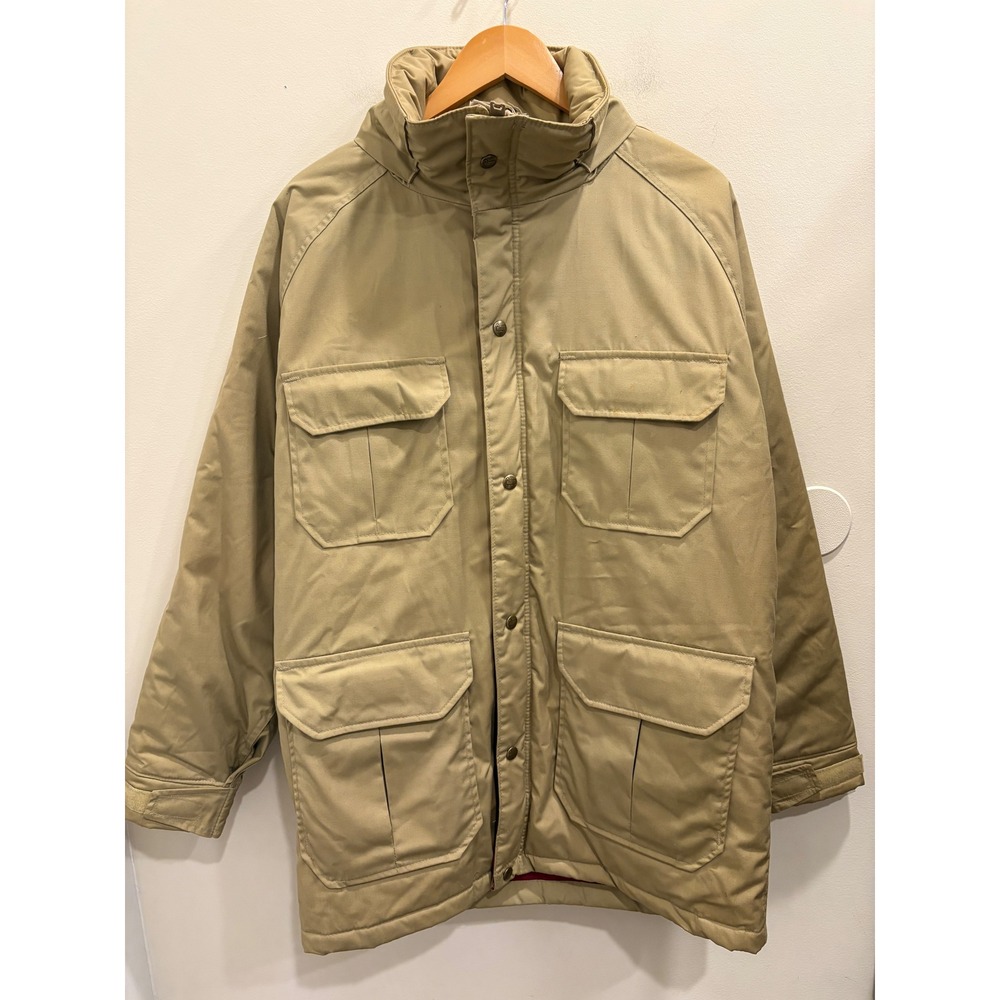 VTG 60s 70s Woolrich Tan Puffer Parka Jacket Thinsulate Medium Gorpcore Utility
